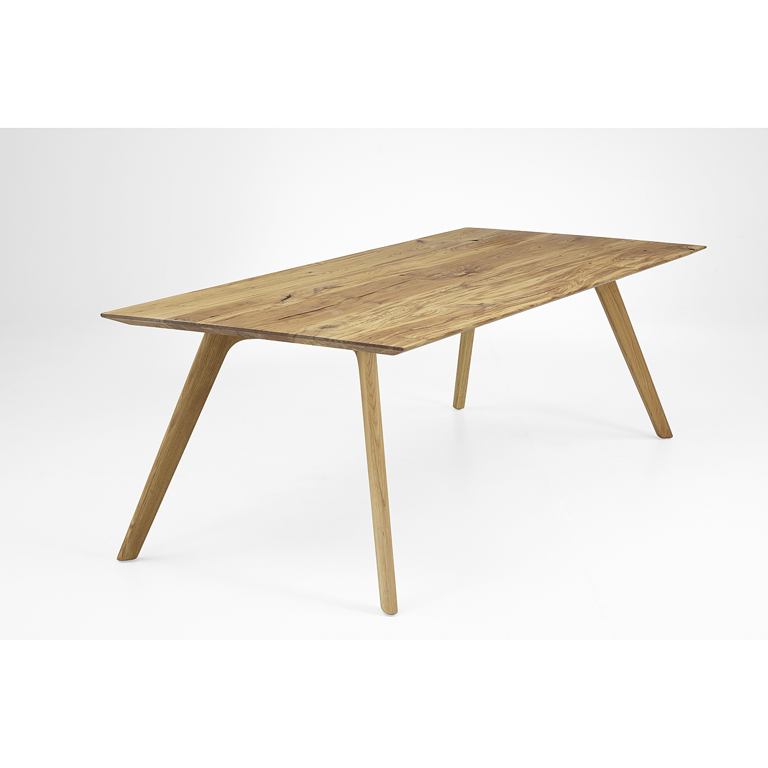 Tisch N Holzbeine - Eiche 3cm