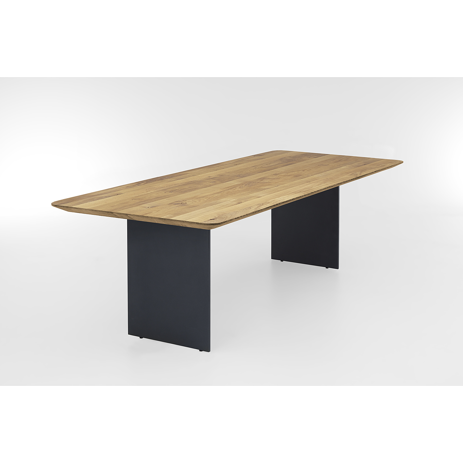 Tisch S Stahlwange - Eiche 4cm