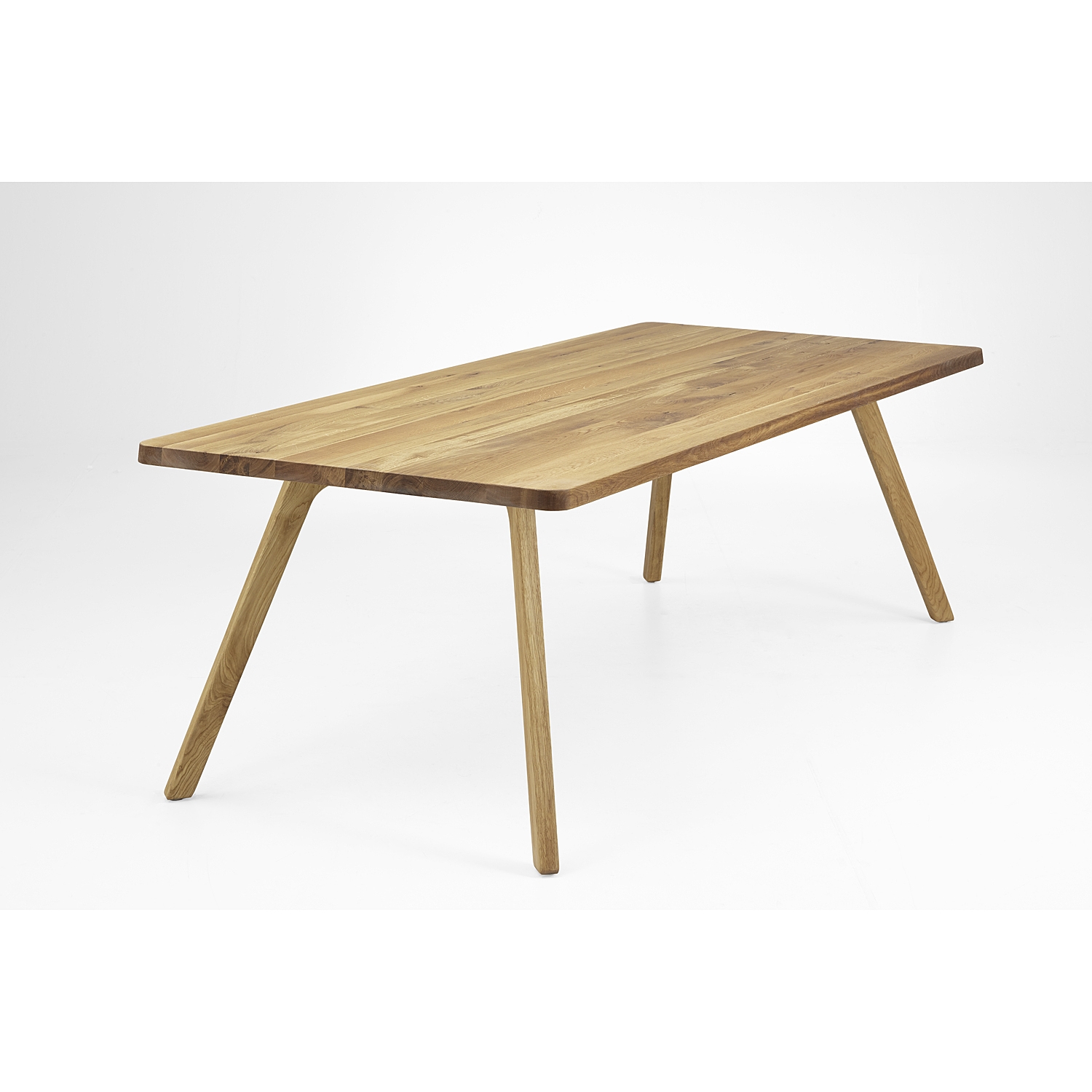 Tisch F Holzbeine - Eiche 4cm