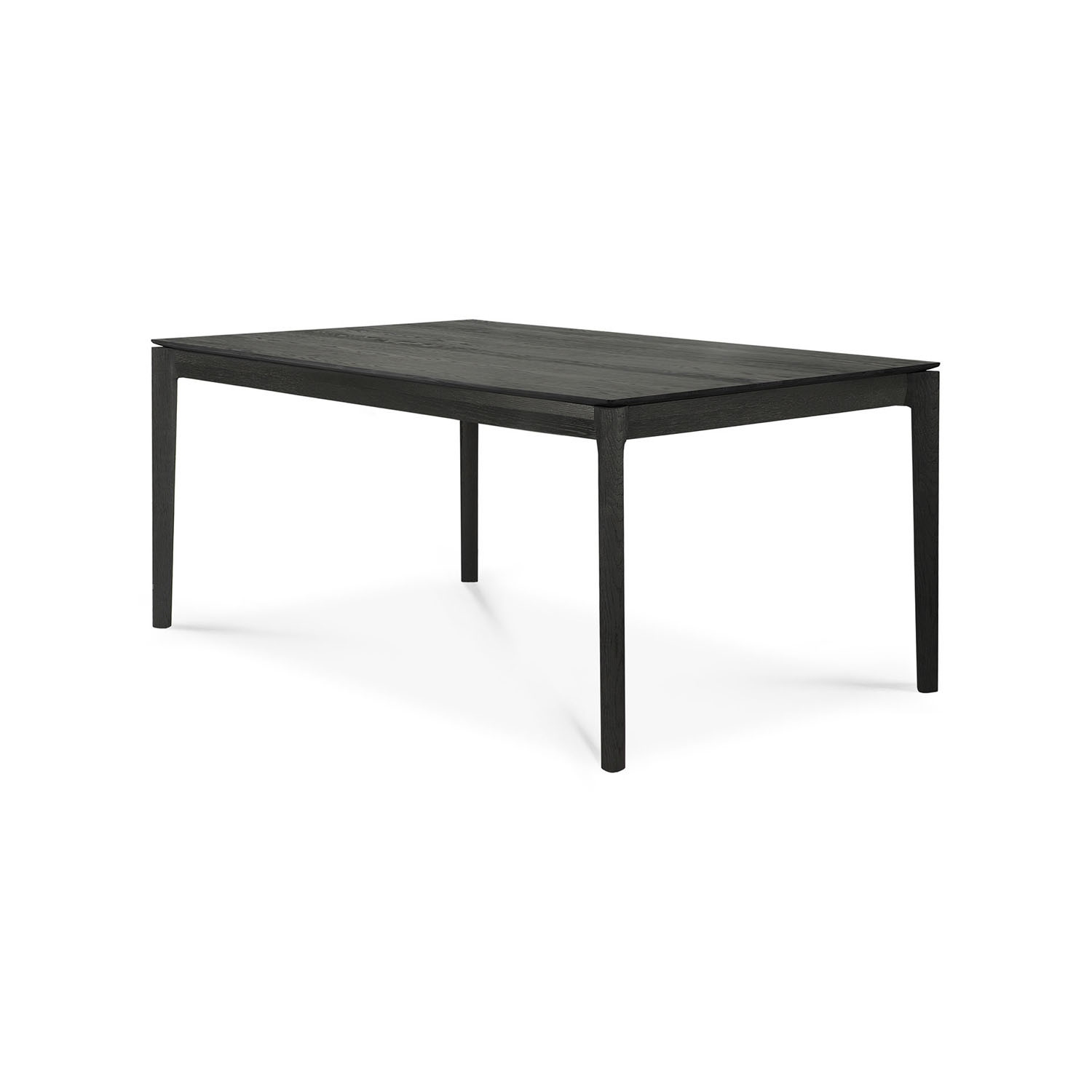 Esstisch Eiche Bok ausziehbarer Tisch schwarz lackiert