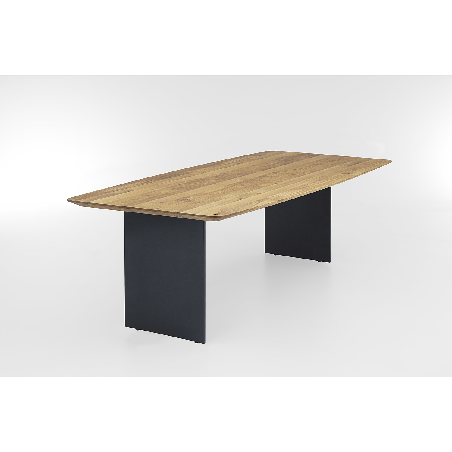 Tisch S Stahlwange - Eiche 3cm
